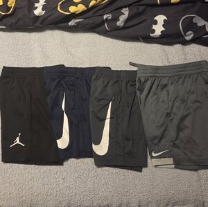 Nike Kids Athletic Shorts Set - Black, Navy, Gray